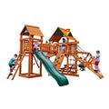 Gorilla Playsets Pioneer Peak Wood Swing Set Amber
