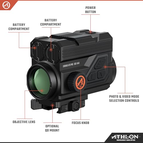 Athlon Optics Cronus ATS Pro Thermal Clip-On Ballistic Calculator QD Mount Black