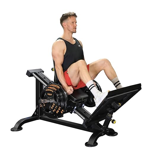 Powertec Fitness Leg Sled - Leg Press Machine, 700 LB Capacity, Black