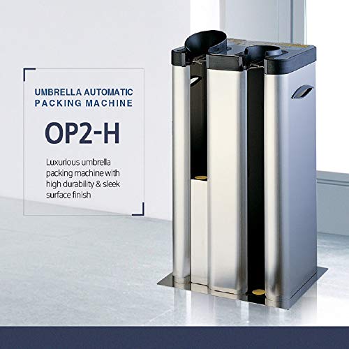 Omnipack Automatic Wet Umbrella Wrapper Packing Machine with Bags Dispenser, Stainless Steel, Silver