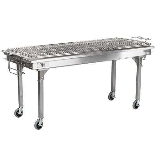 TableTop King Backyard Pro CHAR60SS 60" Stainless Steel Charcoal Grill Silver