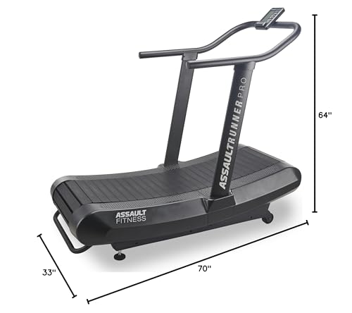 Assault Fitness AssaultRunner Pro, Portable Treadmill Black Frame/Charcoal