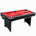 Freetime Fun Portable Pool Table Set Red, Black