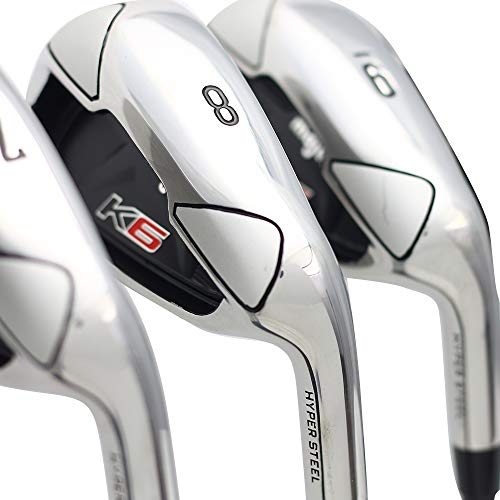 Majek K6 Iron Set Senior Men's Complete 8-Piece Iron Set Right Handed Black