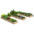 Greenes Fence Original Cedar Raised Garden Bed E-Shaped 10' x 14" Natural Cedar