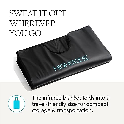 HigherDOSE Infrared Sauna Blanket - Relax & Detox Your Body - Portable Home Sauna Therapy