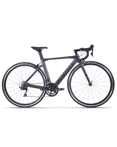 KOOTU Carbon Road Bike 700C Wheels Commuter Bicycle Grey