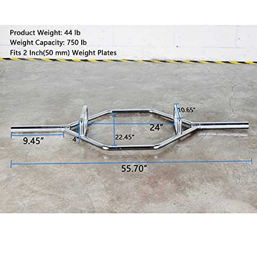 VEITEOX FTY Olympic Hex Bar Trap Bar Hex Weight Lifting Barbell Bar