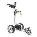 BAT-CADDY ELECTRIC GOLF CADDY BATCADDY X4R Advanced Lithium 36-Hole Golf Push Cart Titanium Silver