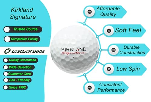 LostGolfBalls.com Kirkland Signature Golf Balls 500ct Mint Condition Recycled Used AAAAA Quality White