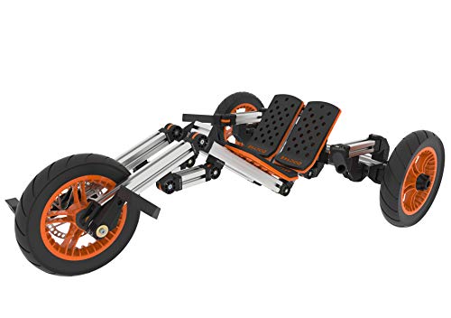 KZPFER 20-in-1 Kids Go Kart & Scooter Kit with Snow Upgrade Package Orange