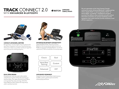 Life Fitness Run CX Treadmill with Track 2.0 Console Black