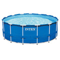 Intex 15ft X 48in Metal Frame Pool Set Blue