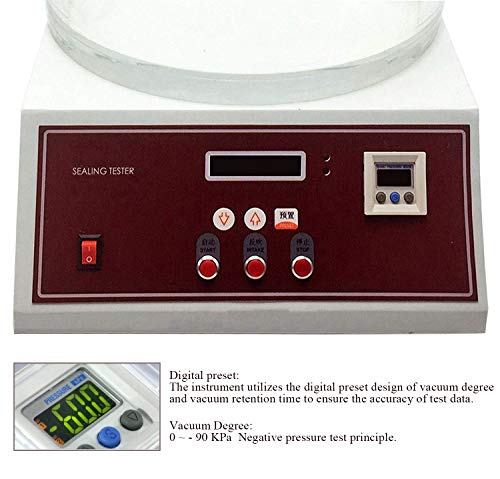 YJINGRUI Vacuum Package Leak Tester for Bottles, Cans, Boxes, and Bags 110V