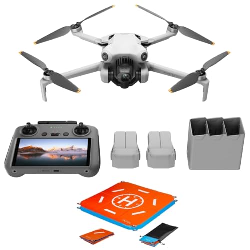 DJI Mini 4 Pro Fly More Combo Plus with DJI RC 2, Folding 4K HDR Camera Drone Gray