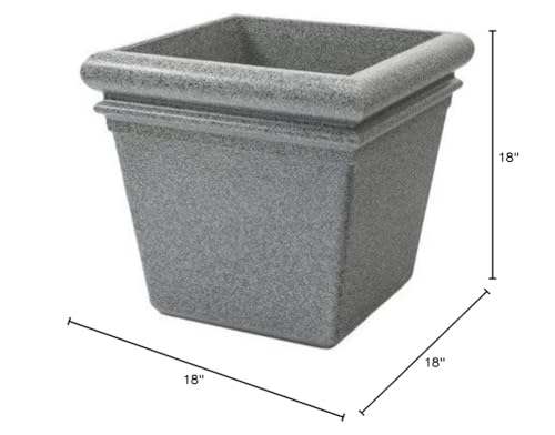 Commercial Zone StoneTec 18" Planter Ashtone