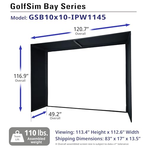 Elite Screens Golf Impact Screen White