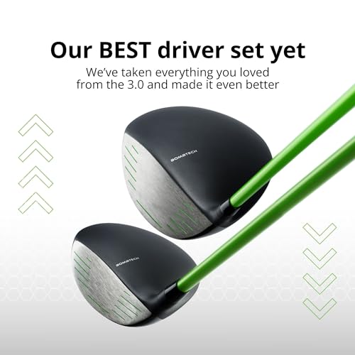 BombTech Golf Premium Golf Wood Set Black