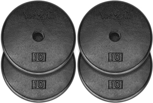 Yes4All Combo Barbell - Deadlift Jack - Silence Drop Pad - Weight Plate Blue