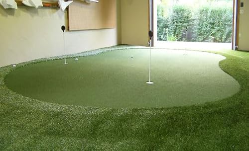 PREMIUM PRO TURF Professional Synthetic Nylon Turf Golf Green 12x15 ft with 3 Precut Holes