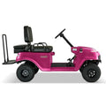 Kandi Collapsible Mini Golf Cart with Lithium Battery, Portable Electric Golf Cart, Pink
