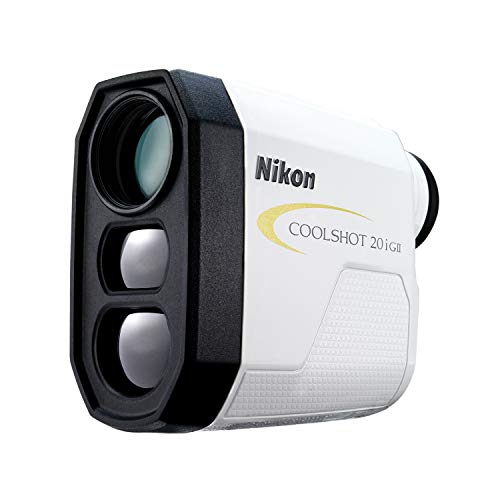 Nikon Coolshot 20i GII Golf Laser Slope Rangefinder White with Yellow Trim