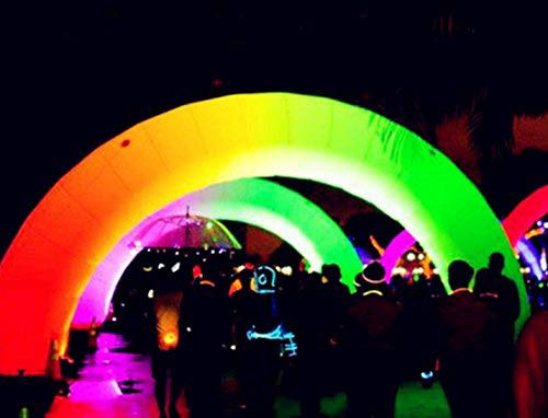 Foammaker Colorful LED Inflatable Arch for Events 12m