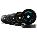 BalanceFrom Olympic Bumper Weight Plate Set Black