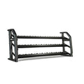 Power Systems Denali ProStyle Dumbbell Rack with Built-in Saddles - Reinforced Steel - Black Powder Coated
