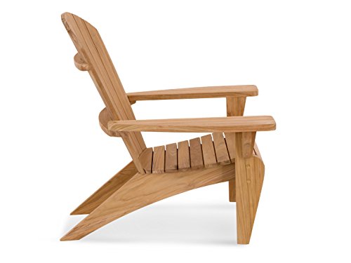 Douglas Nance Solid Teak Key Wester Adirondack Chair Natural