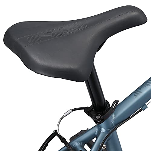 Schwinn Network 1 Hybrid Bike Men Women 700c 21-Speed 17-Inch Aluminum Frame Front Suspension Blue Grey