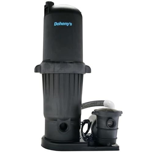 Doheny's Pool Pro Deluxe Cartridge Filter System 200 Sq. Ft. with 1.5 HP Pump for Above Ground Pools