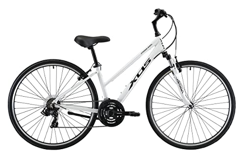 XDS Women's Cross 200 21-Speed Step-Through Hybrid Bicycle White
