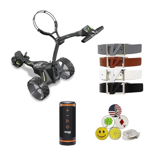 AMBA7 Motocaddy M3 GPS DHC Electric Caddy Cart Bundle Black