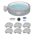 Bestway Coleman Sicily AirJet Inflatable Round Hot Tub Gray