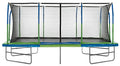 Upper Bounce Rectangle Trampoline Outdoor Set with Enclosure Blue