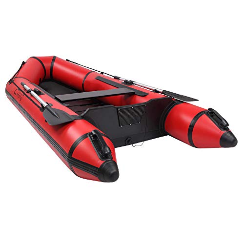 Generic Camping Survivals PVC Water Adult Assault Boat Red And Black