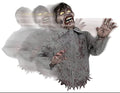 At homes Halloween Animated Bump and Go Zombie Prop