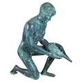Design Toscano Man with Shell Statue Verdigris