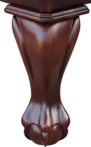 Playcraft Charles River 8' Espresso Slate Pool Table with Leather Drop Pockets