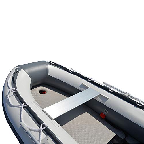 BRIS 10.8 ft Inflatable Boat Dinghy Yacht Tender Raft Gray with White