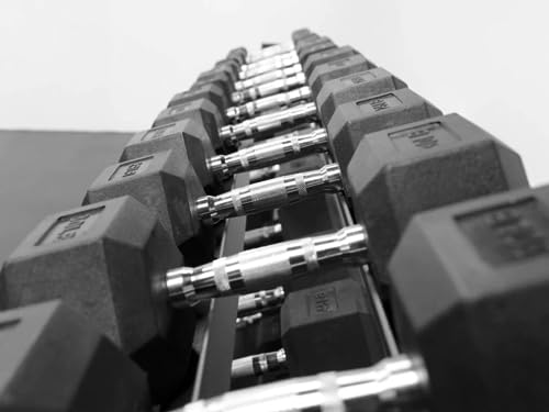 BK BodyKore Rubber Hex Dumbbell Set
