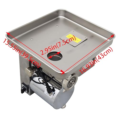 LGXEnzhuo Desktop Meat Grinder Cutting Machine Gray