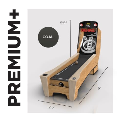 Skee-Ball Arcade Table Machine Game for Home Basement - Premium+ Nostalgic Classic Fun of Roll and Score - Made in The USA (Coal)