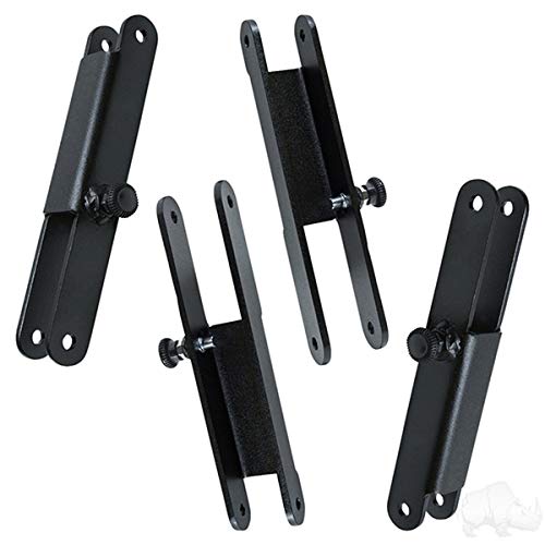 Performance Plus Carts Golf Cart Canopy Top Lowering Kit Black Steel