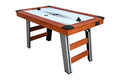 Hathaway Dorsett 60-in Air Hockey Table LED Scoring Wood Grain/Silver/Black