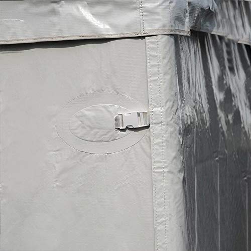 TentandTable 40' Premium Blockout Sidewall Kit for Hexagon High Peak Frame Canopy Tent White
