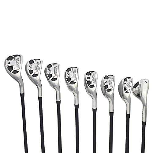 Powerbilt Men’s Golf EX-550 Hybrid Iron Set Black