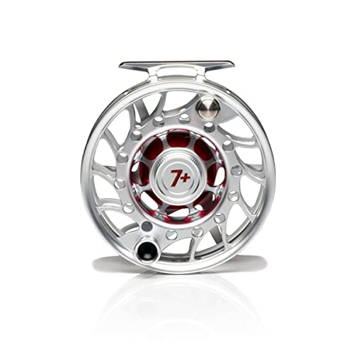 Hatch Outdoors Iconic Fly Reel 7 Plus (7-9wt) Clear/Red