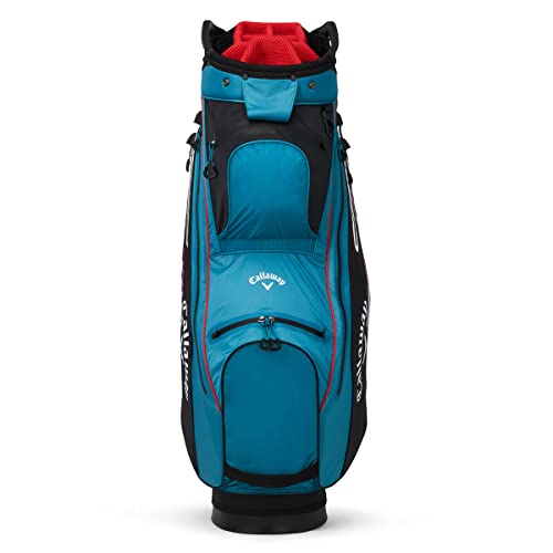 Callaway Golf Chev Dry Waterproof Cart Bag (2023 Version) Aqua/Black/Fire